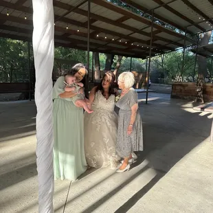 Mother daughters dance. Four generations.