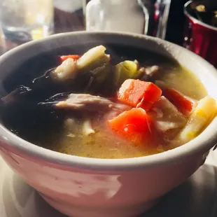 Chicken noodle soup- soup comes with salad bar