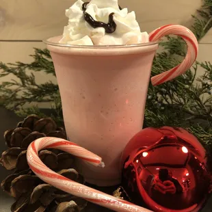 Peppermint milkshake