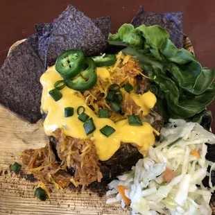 BBQ pulled pork grilled potato