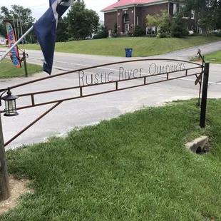 Gate and Sign From Roadway