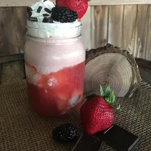 Bourbon Barrel Blackberry Float