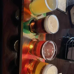 Helles Belles, Dirty Blonde, Irish Red and Haze Craze 13