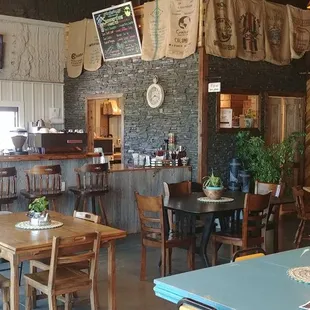 the interior of a restaurant