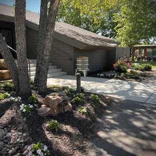 the entrance to the winery