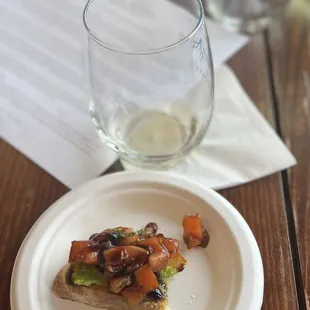 Our "gift" of bruschetta because we lingered so long