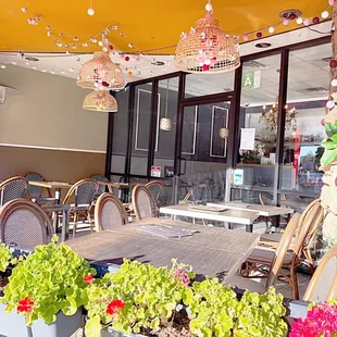 Outside patio dining