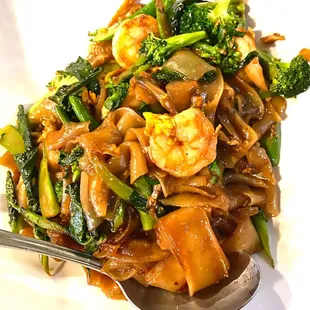 Pad Thai with shrimp (extra $2 for shrimp)