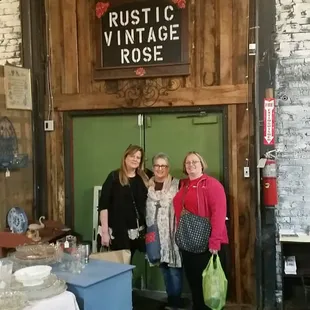 Some of the great customers at the Rustic Vintage Rose!