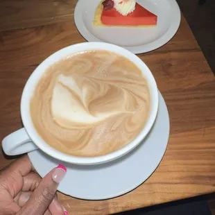Raspberry Basil Mocha + Strawberry Semolina Tart