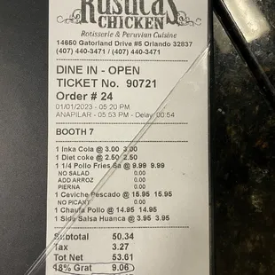 FYI they add tip automatically. We were a table of 2