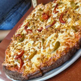 CHICKEN &amp; CHERRY PEPPERS PIZZA