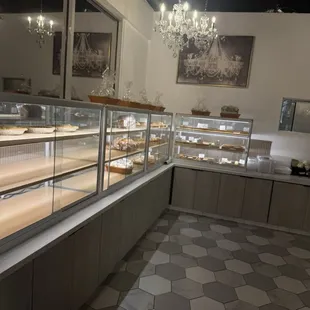 Inside! Love the chandeliers!