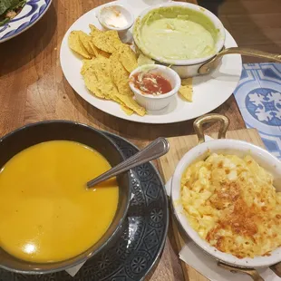 the stale lunchable nacho style chips for a spinach and and artichoke dip; the bland stouffers mac and cheese; and the hot water