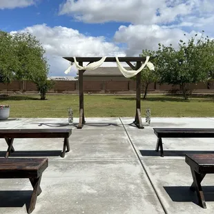 Benches from Rustique Rentals