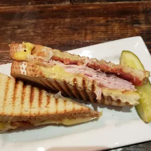 Inside twisted turkey panini