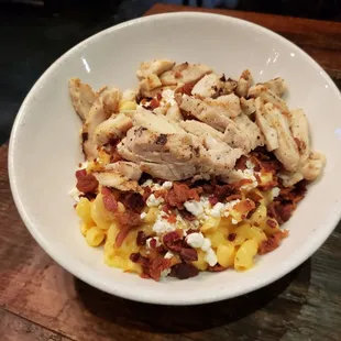 Chicken bacon truffle mac n cheese