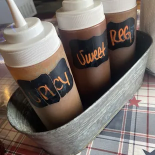 3 flight bbq sauce to chose from!? YASSSS AWESOME SAUCE!!