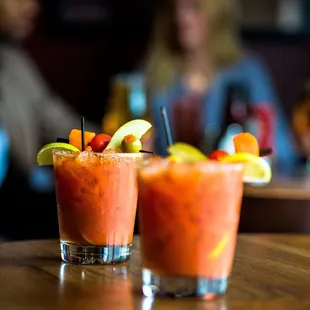 two bloody cocktails