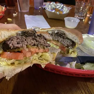 Mushroom Swiss burger