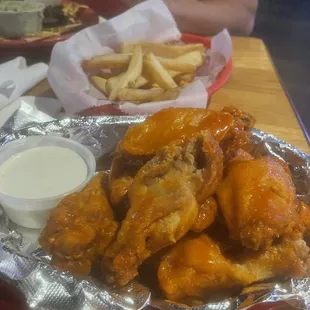 Wings were crispy!