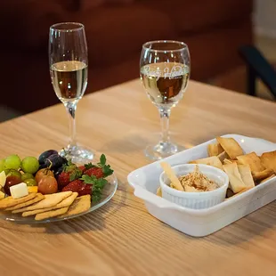 We offer light appetizers on our menu.