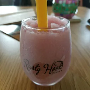 Blueberry wine slushie