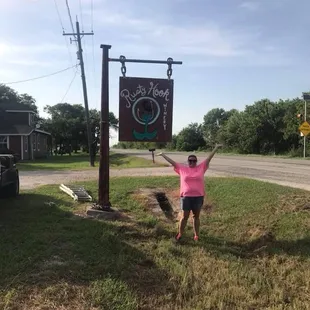 We are so excited to finally have our sign back up after Hurricane Harvey.