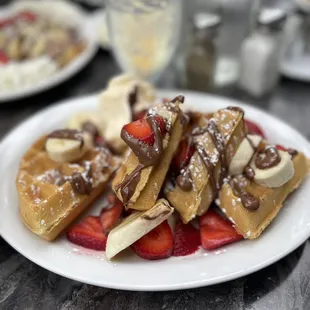 Banana Split Waffle