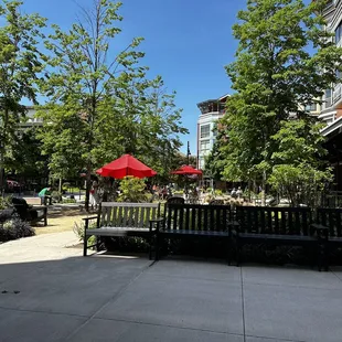 View from the restaurant as you wait outside.