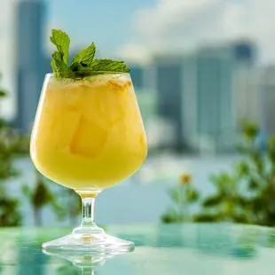 Passion of the Soul - oul Caçhaca, Passion Fruit Purée, Coconut, Cream, Luxardo Maraschino, Lime Juice, Passion Fruit