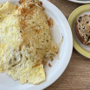 Ham and cheese omelet