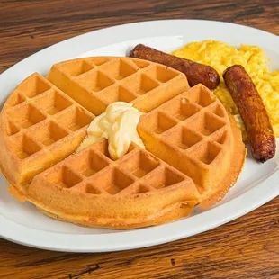 Waffle and Sausage Links