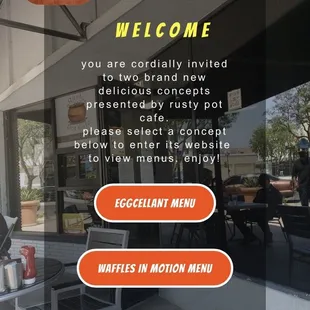 the front of the restaurant