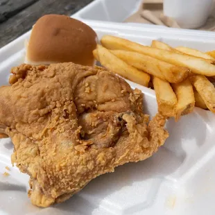 Combo 1 with breast and fries