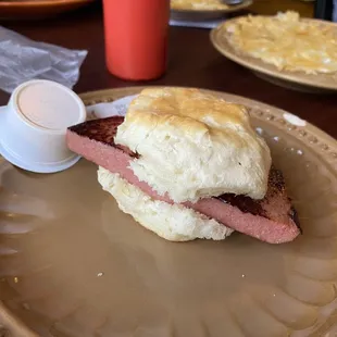 Bologna on a buscuit!