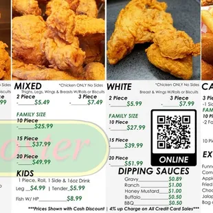 Aug 2024 updated menus