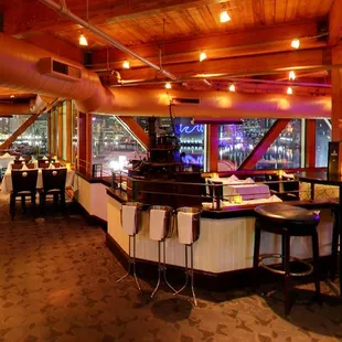 the interior of a restaurant