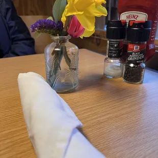 Beautiful Fresh flowers on the table!