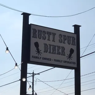 Outside sign for the Restaurant