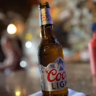 a bottle of coors light