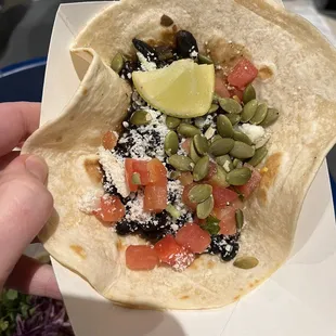 Black bean taco