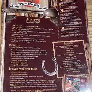 Rusty Wagon Menu