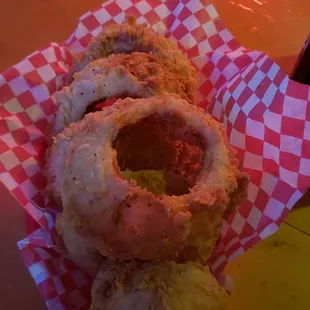 Appetizer onion rings! FRESHLY MADE....