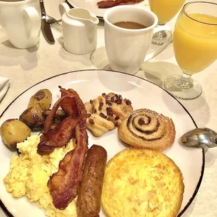 Delicious breakfast buffet