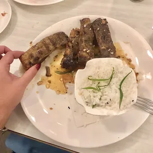 The sticky ribs are just perfection! Coconut rice was the perfect flavor combination!