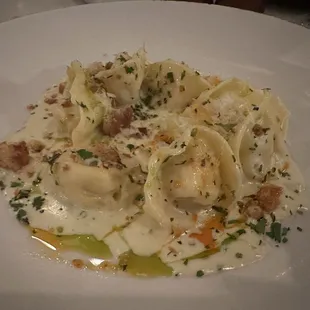 Sweet corn tortellini