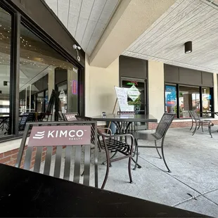 Outside seating
