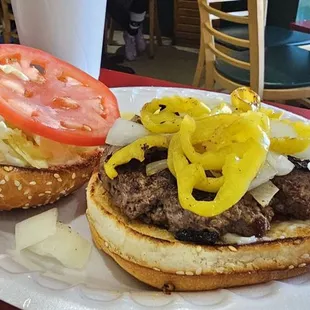 If you are a pickle fan on burgers, try the banana peppers next time.