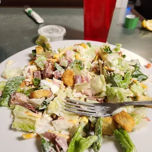Chef salad already mixed up